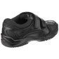 Hush Puppies Jezza Junior Boys Black Leather Loafers