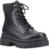 Rocket Dog Danie Faux Leather Women's Black Heeled Mid Calf Boots
