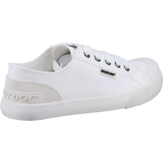 Rocket Dog Jazzin 12A Canvas Cotton Women's White Trainers