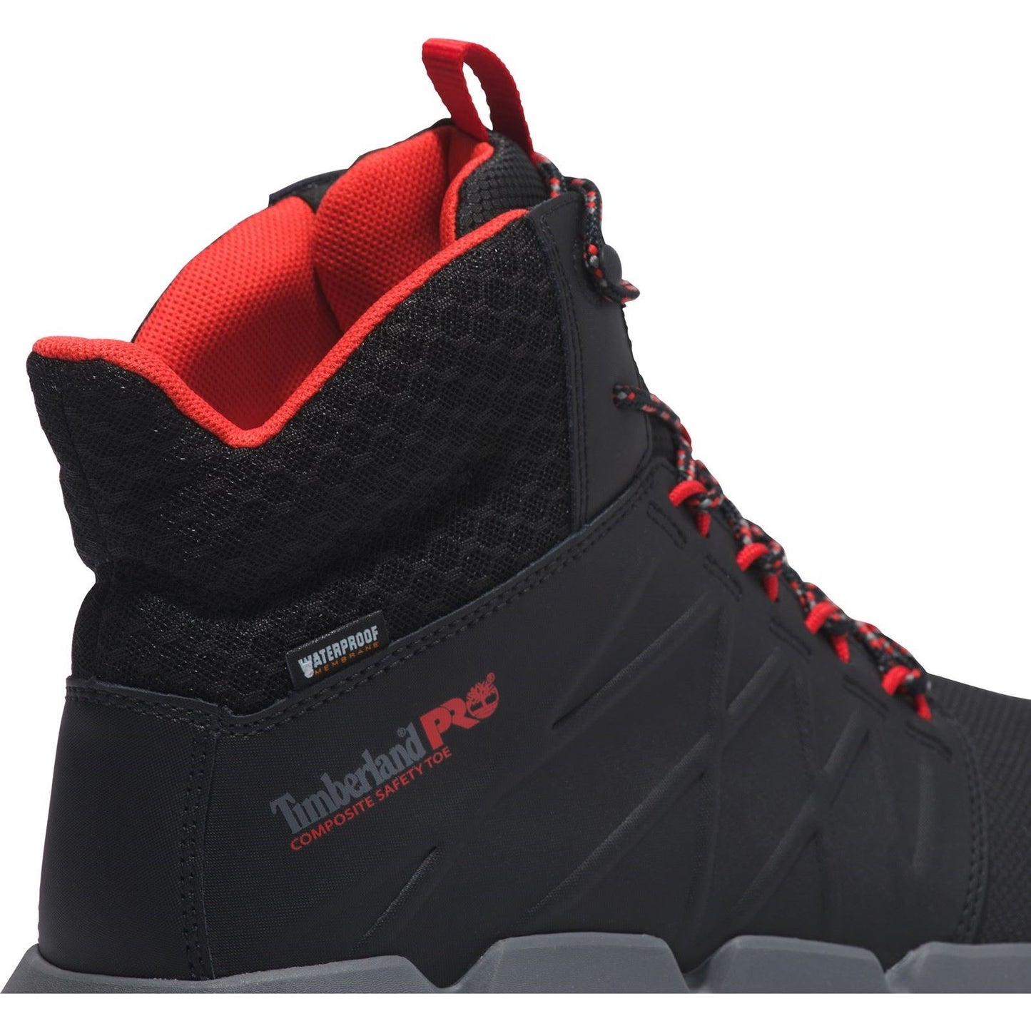 Timberland Pro Men's Morphix 6" Safety Boot in Black/Red