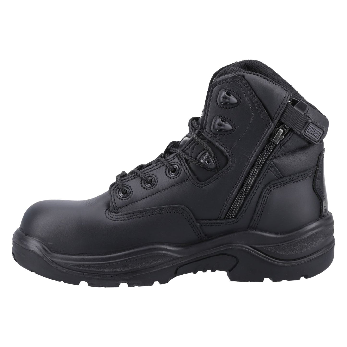 Magnum Responder Side-Zip CT CP WP Uniform Safety Boot in Black