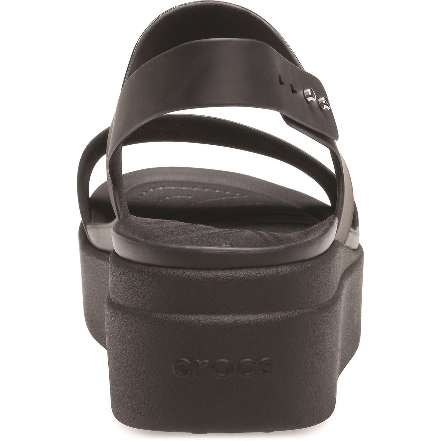 Crocs Women's Brooklyn Low Wedge Platform Sandal in Black