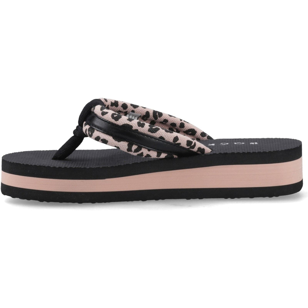 Rocket Dog Monica Leon Leopard Textile Women's Light Pink Sandals