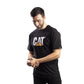 Caterpillar Trademark Logo Cotton Men's Black T-Shirt