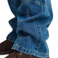 Ed Hardy Serpent Skull Graphic Relaxed Men's Mid Blue Jeans