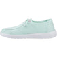 HEYDUDE Wendy Canvas 100% Cotton Women's Bay Blue Moccasins Shoes