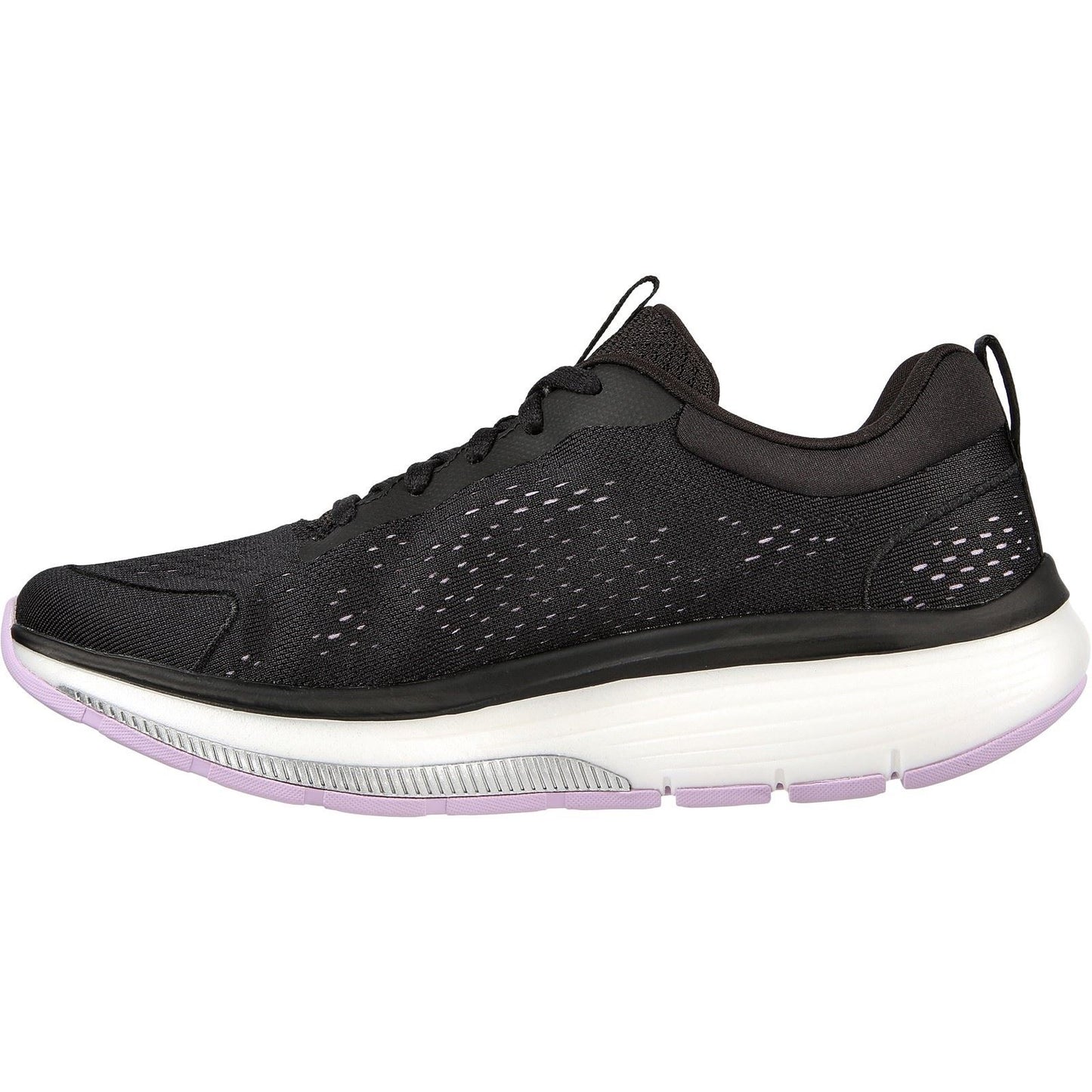 Skechers Women's Go Walk Workout Walker Outpace Trainers in Black/Lavender
