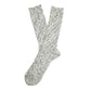 Anonymous Ism Homespun Art Yarn Crew Cotton Men's White/Black Calf High Socks
