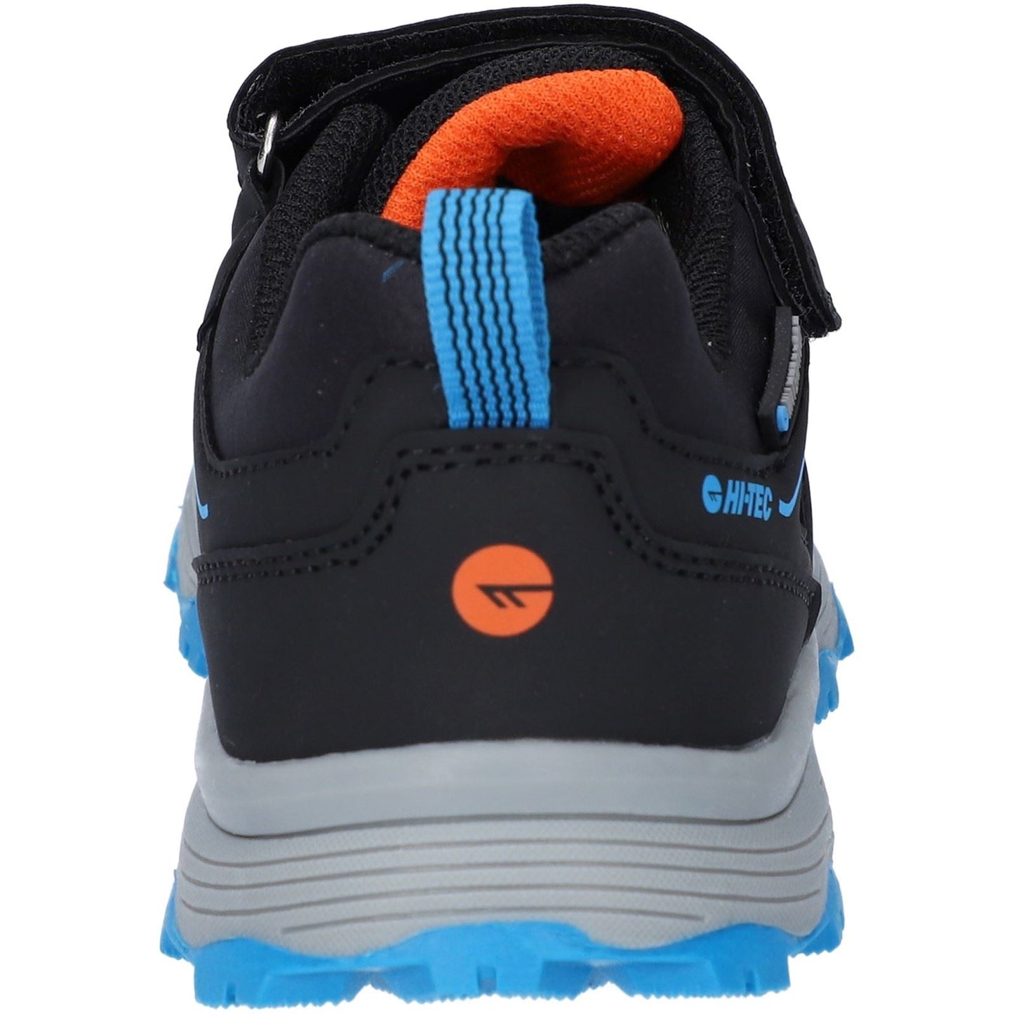 Hi-Tec SCRAPPY LOW WP JR Polyester Black/Blue Danube/Flame Hiking Shoes