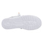 HEYDUDE Men's Wally Funk Open Mesh Shoe in White/White