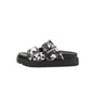 Buffalo Raya Ari Women's Black/White Cow Sandals
