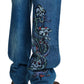 Ed Hardy Serpent Skull Graphic Relaxed Men's Mid Blue Jeans