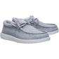 HEYDUDE Wally Stretch Jersey Textile Men's Grey Loafers