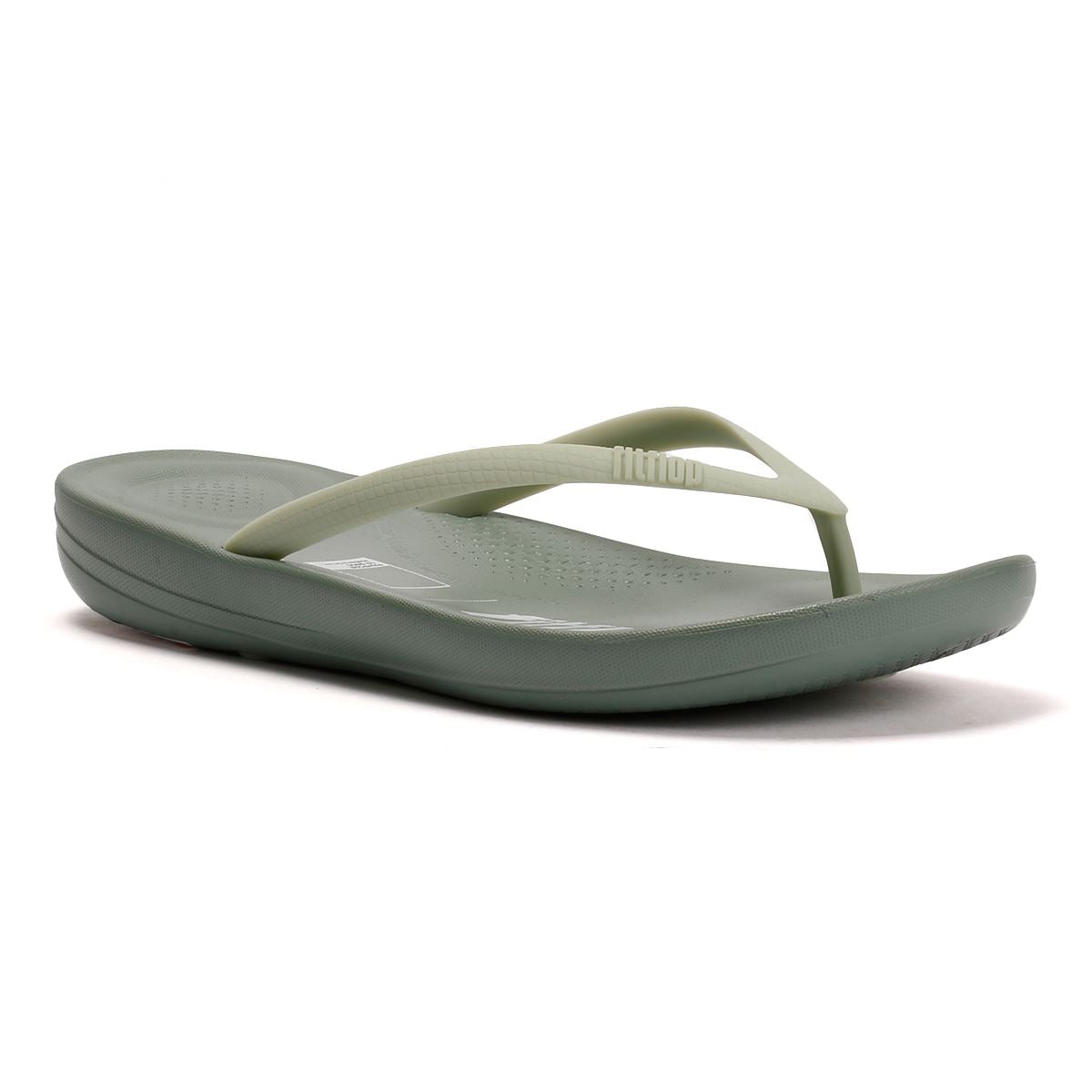FitFlop X Pantone Iqushion Women's Iceberg Green Flip Flops