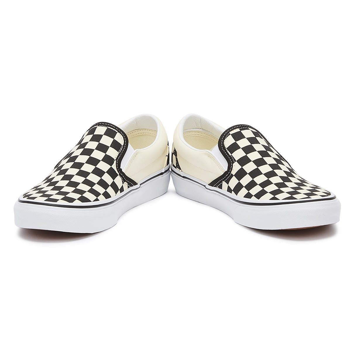 Vans Classic Slip-On Mens Black / White Checkerboard Canvas Trainers