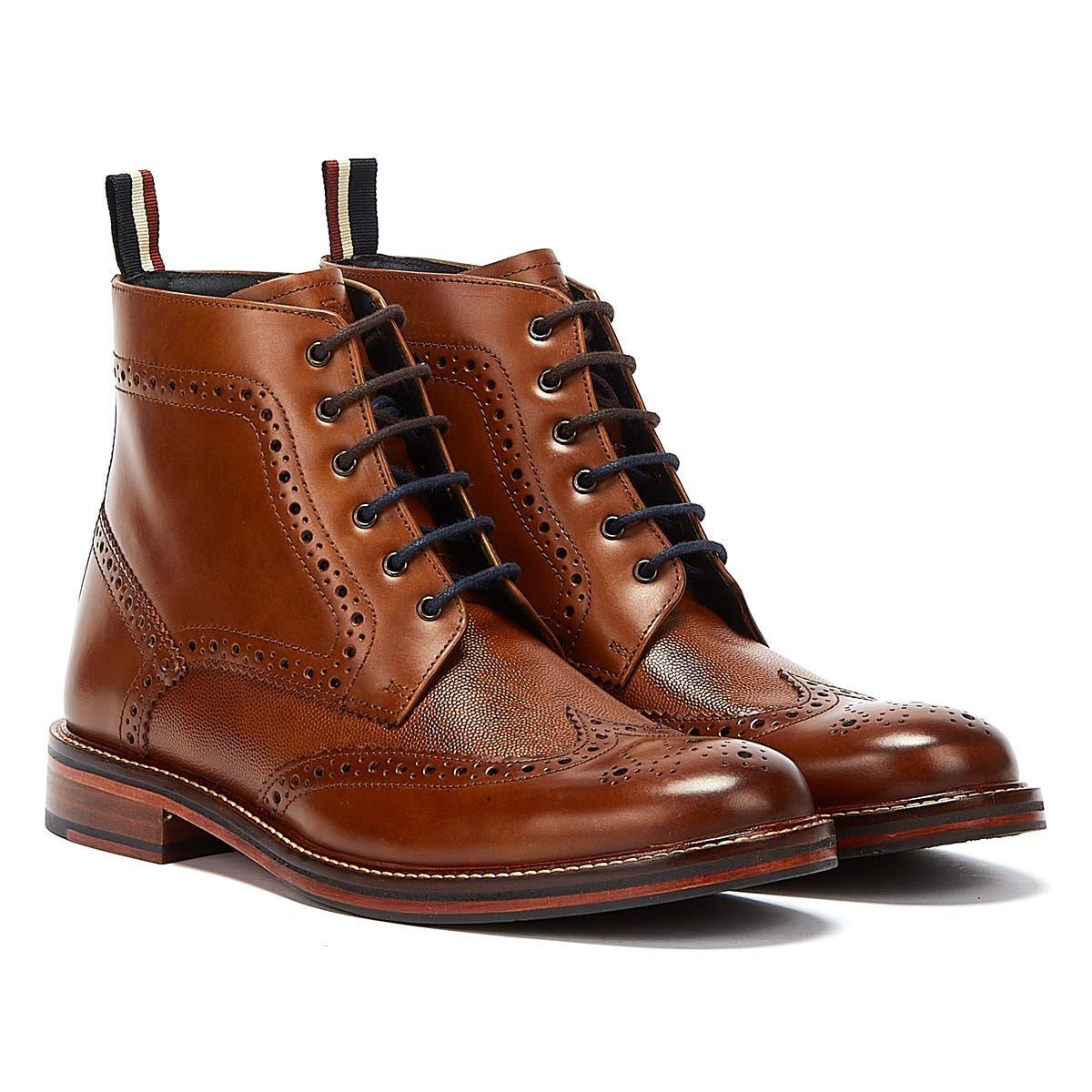 Ben Sherman - BS12602 MENS ALFRED BROGUE BOOT TAN