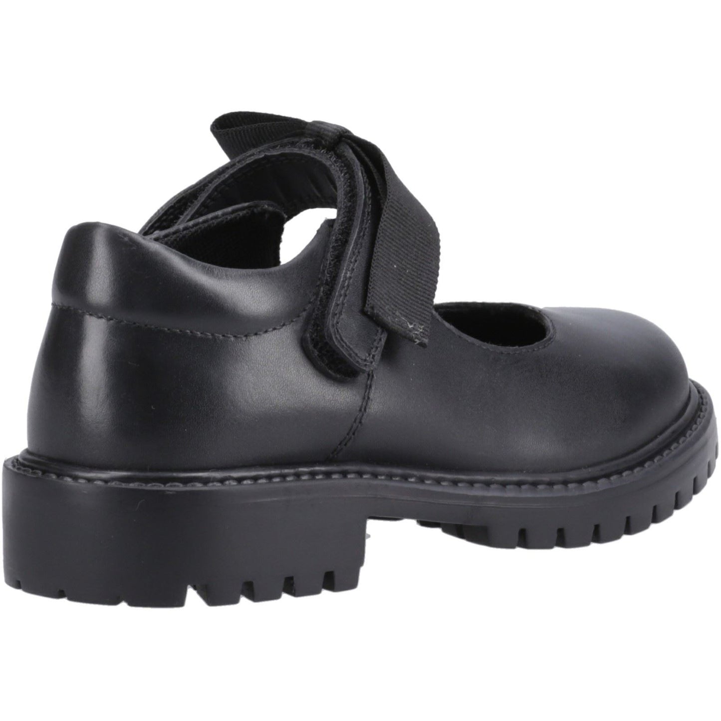 Hush Puppies Astrid Bow Leather Black Shoes