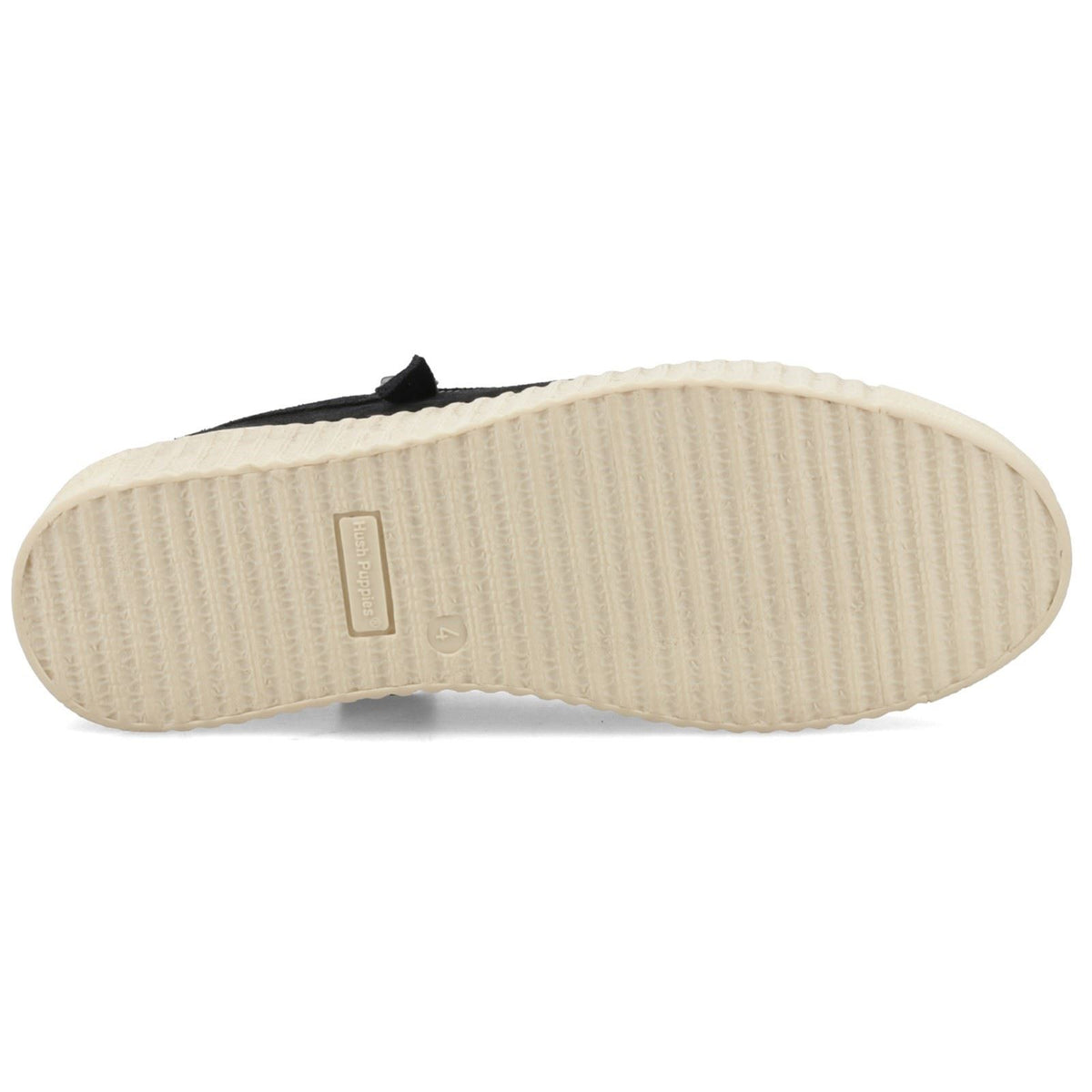 Hush Puppies Tara Suede Leather Women's Black Trainers