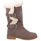Hush Puppies Women's Megan Ladies Mid Boots in Grey