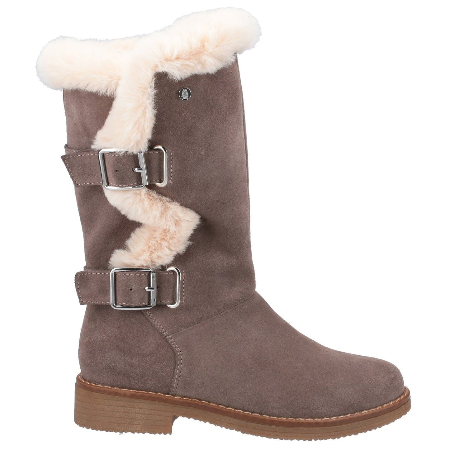 Hush Puppies Women's Megan Ladies Mid Boots in Grey