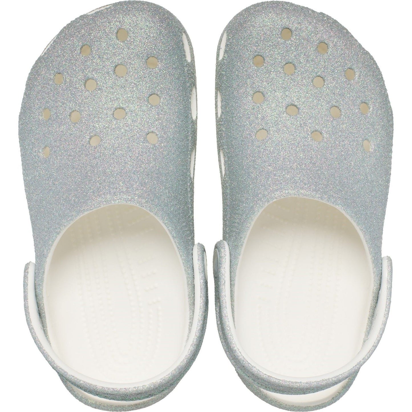 Crocs Classic Glitter Clog Thermoplastic White Clogs