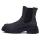 Hush Puppies Rose Chelsea Leather Women's Charcoal Heeled Chelsea Boots