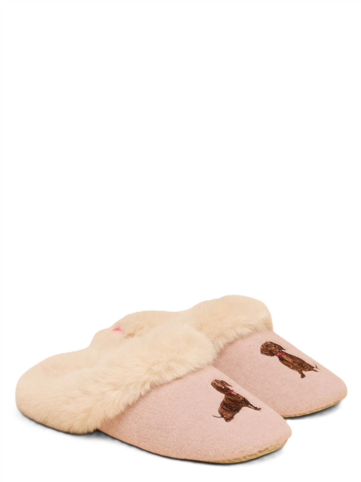 Joules Slippet Luxe Dog Women's Pink Slippers