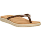 HEYDUDE Maui Breeze Polyurethane Women's Tan Leopard Flip Flops