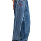 Ed Hardy Crawling Dragon Washed Women's Mid Blue Jeans