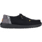 HEYDUDE Women's Wendy Boho Crochet Shoes in Black