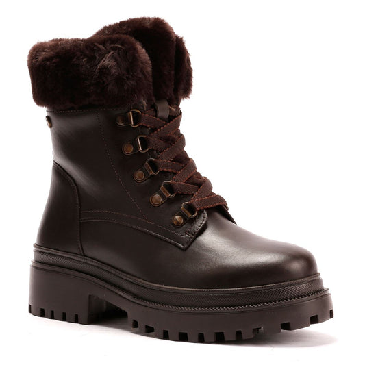 Osprey London The Budapest Leather Women's Chocolate Boots