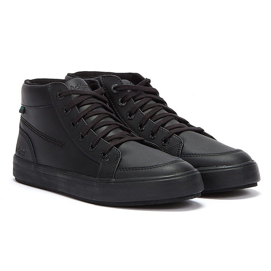 Kickers Tovni Hi Leather Mens Black Shoes - 116225