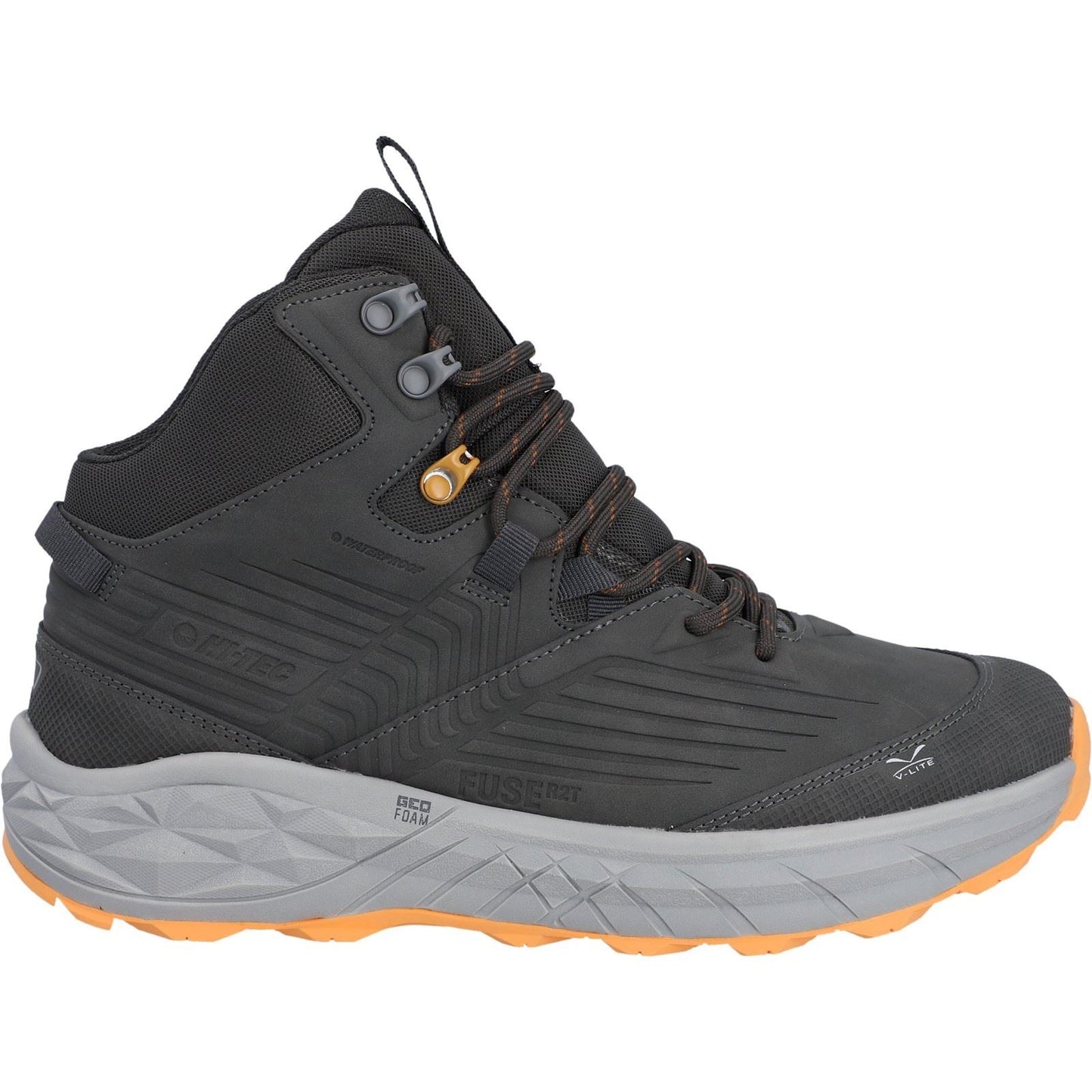 Hi-Tec Fuse Trek Mid Polyester Men's Chocolate Brown/Timber Wolf Hiking Boots