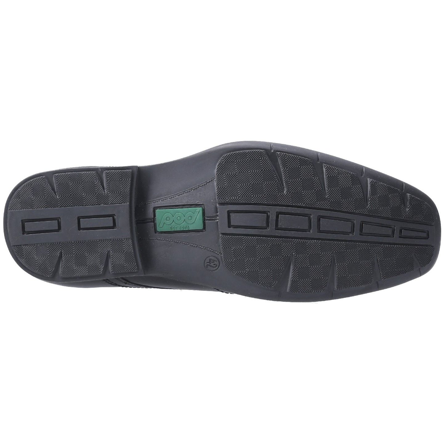Pod Angus Leather Youth Black Shoes