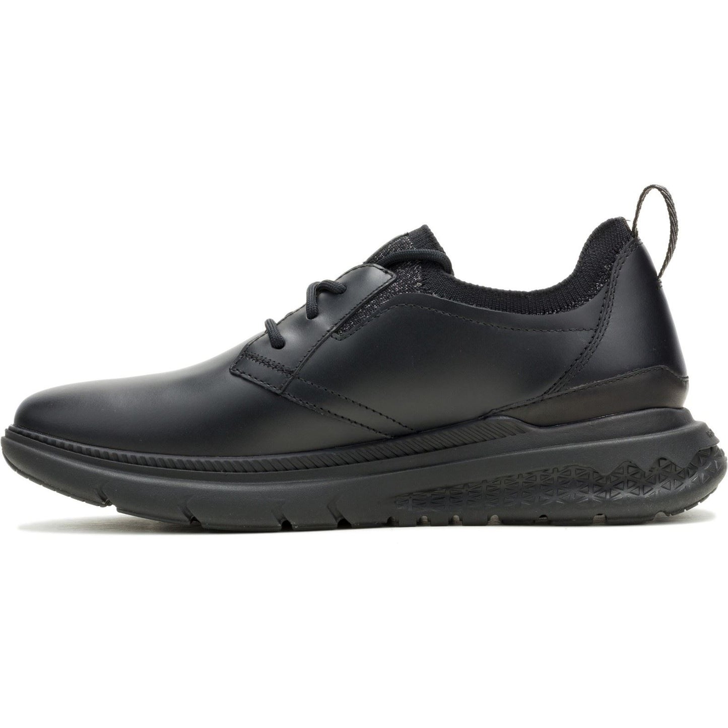 Hush Puppies Excel Leather Men's Black/Black Lace-Up Shoes