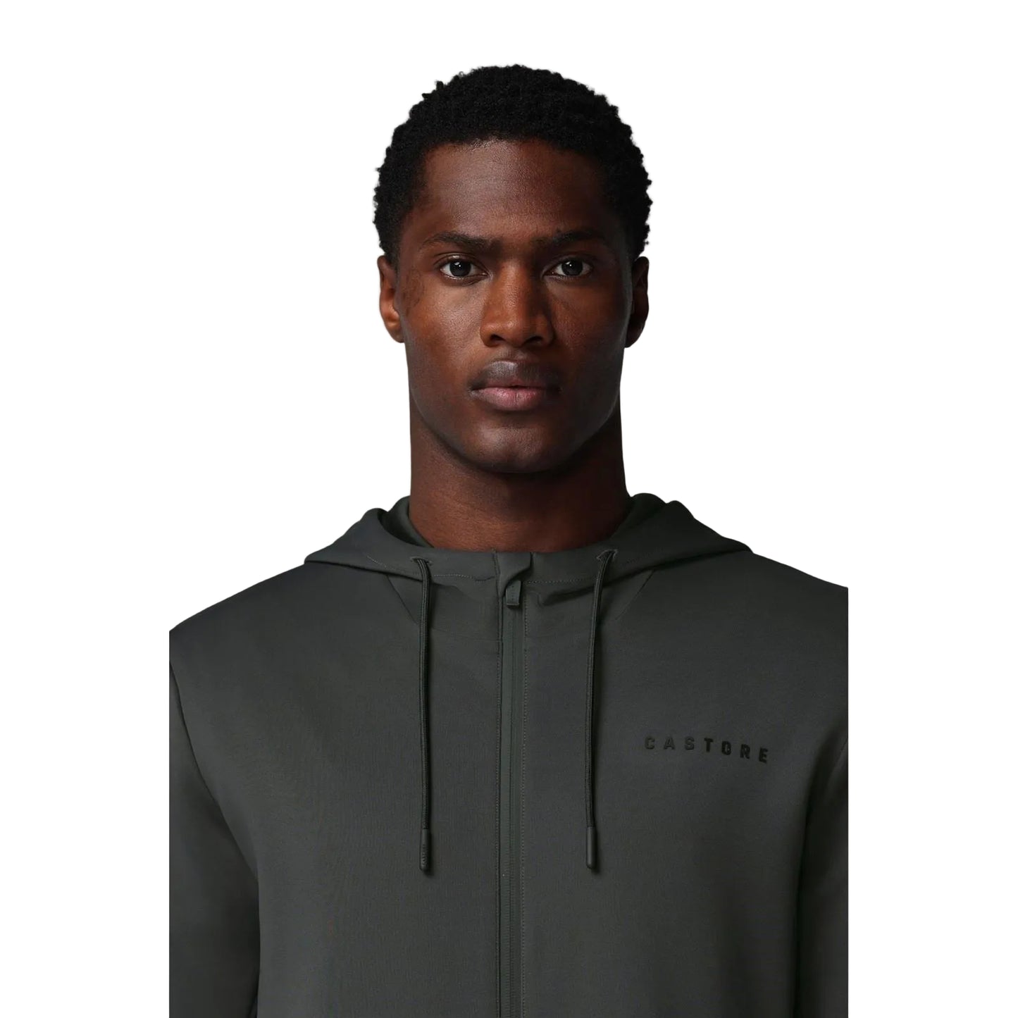Castore Flex Full Zip Men's Grey Hooded Sweatshirt