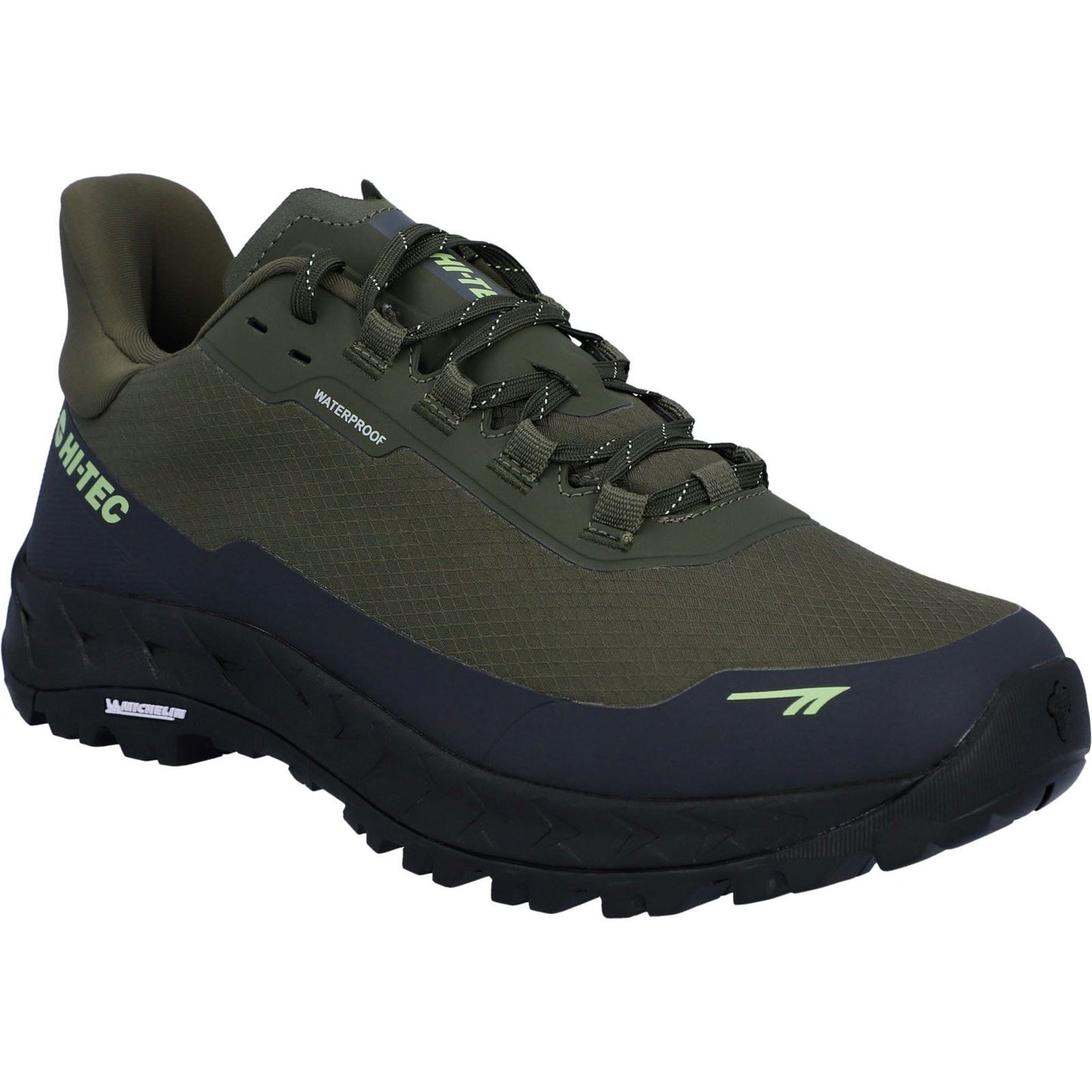Hi-Tec ALTITUDE LITE WP Polyester Men's Olive Night/Charcoal Grey/Lime Hiking Boots
