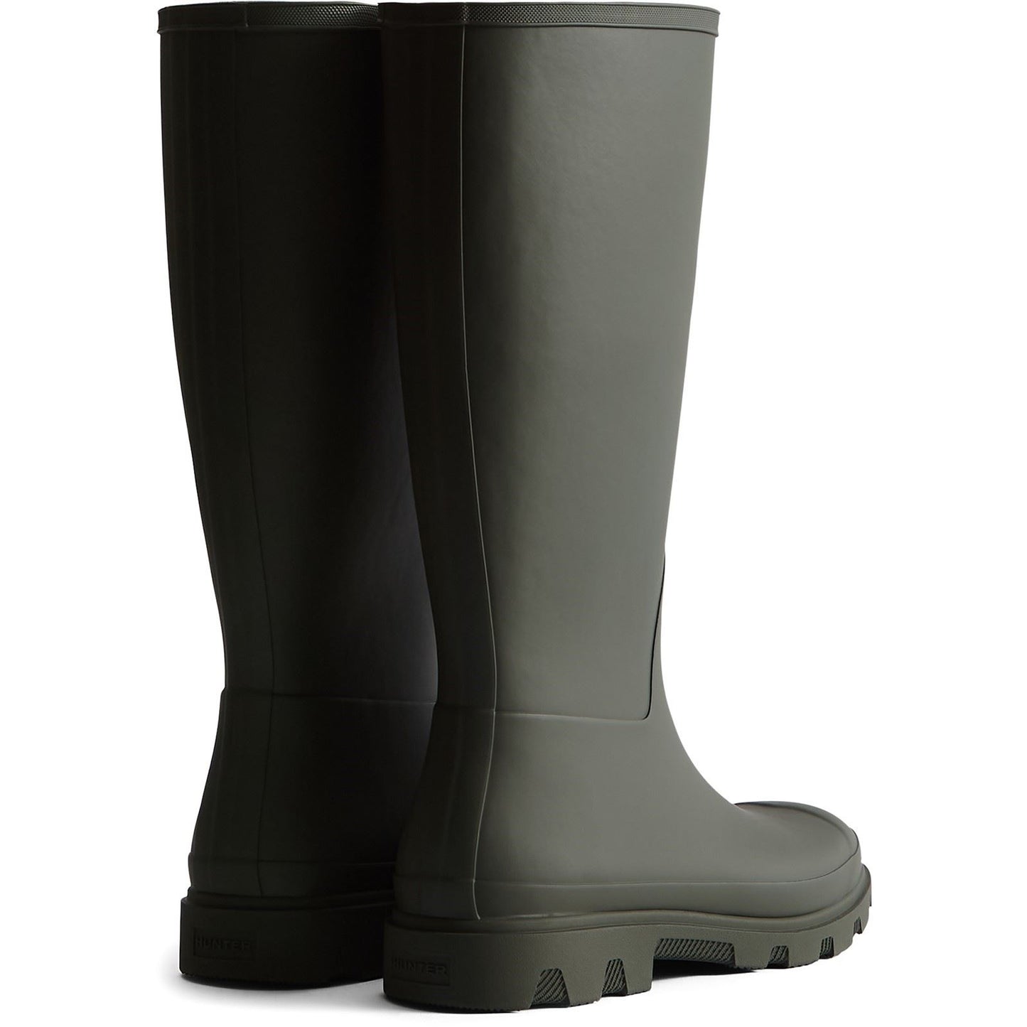 Hunter Downpour Tall Boot Rubber Women's Dark Olive Wellington Boots