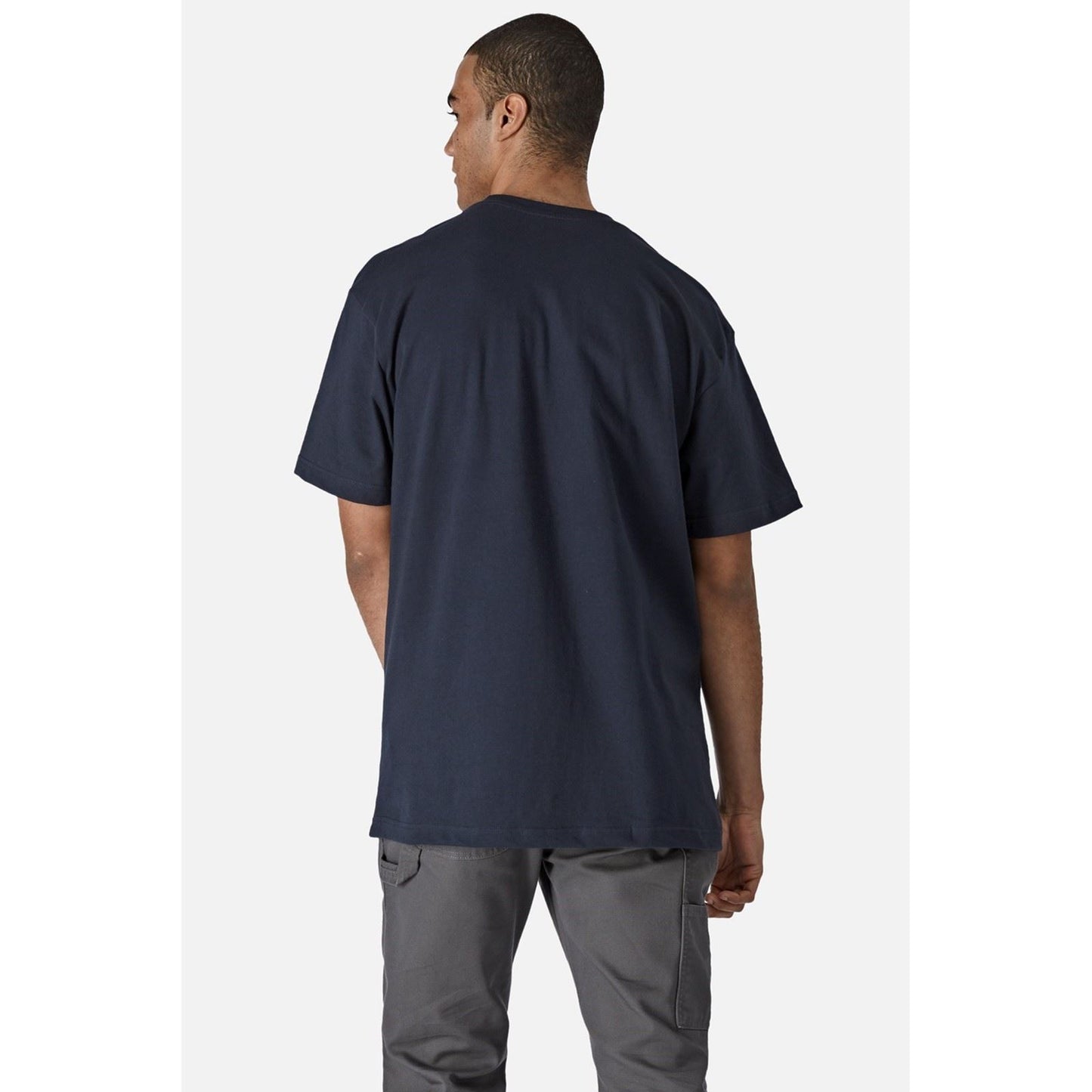 Dickies Men's Short Sleeve Cotton T-Shirt in Navy Blue