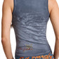 Ed Hardy In Memory of When I Cared Fitted Women's Black Vest Top