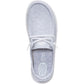 HEYDUDE Wendy Stretch Jersey Textile Women's Light Grey Loafers