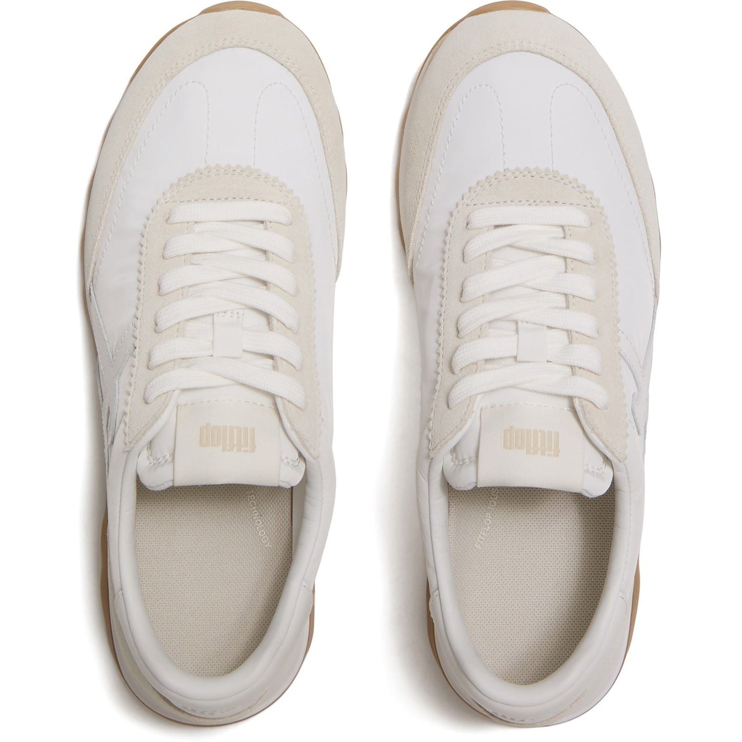 Fitflop Retro-Q FF Nylon Women's Urban White Mix Trainers
