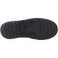 Hush Puppies Sutton Bungee Leather Youth Black Lace-Up Shoes
