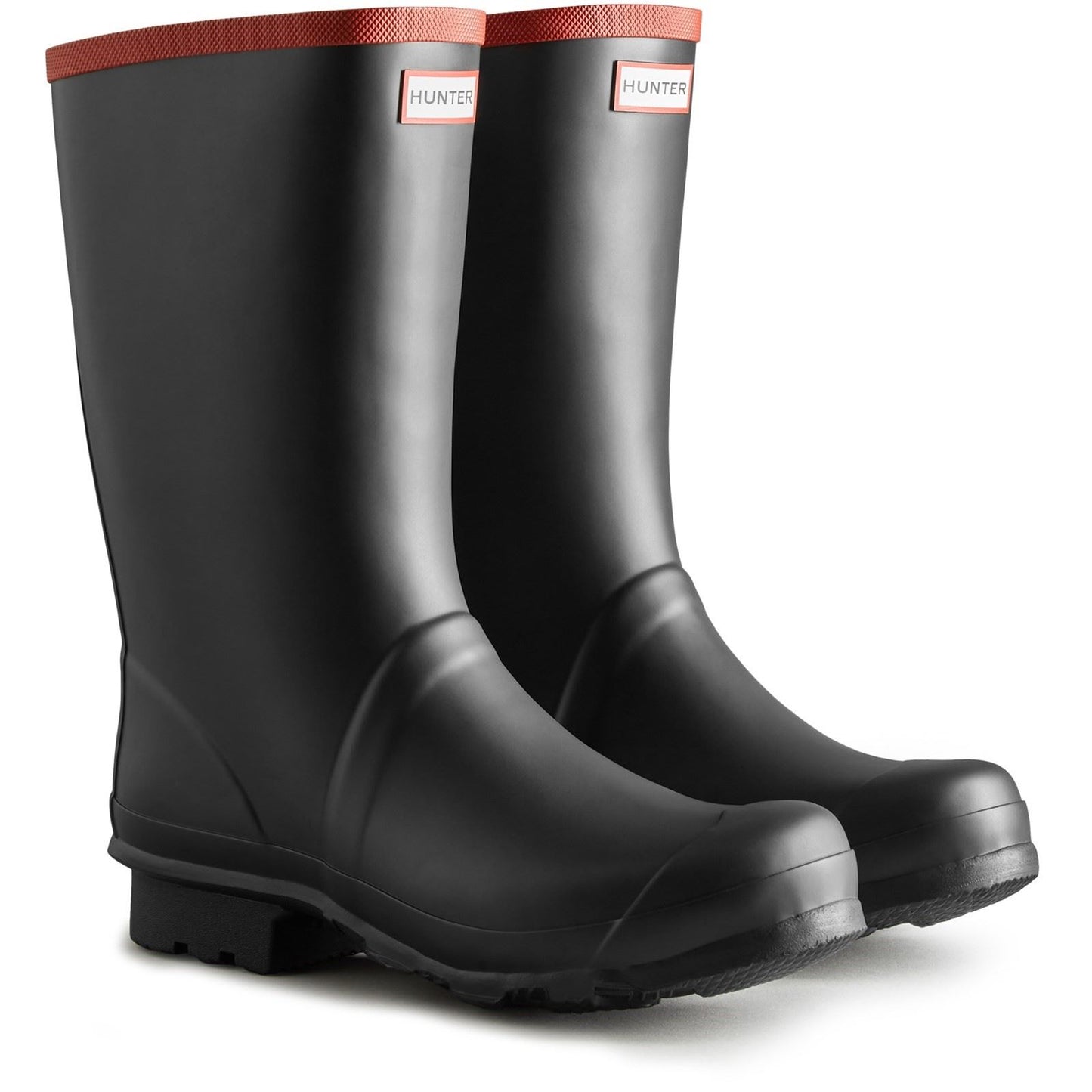 Hunter Unisex Argyll Short Knee Wellington in Black