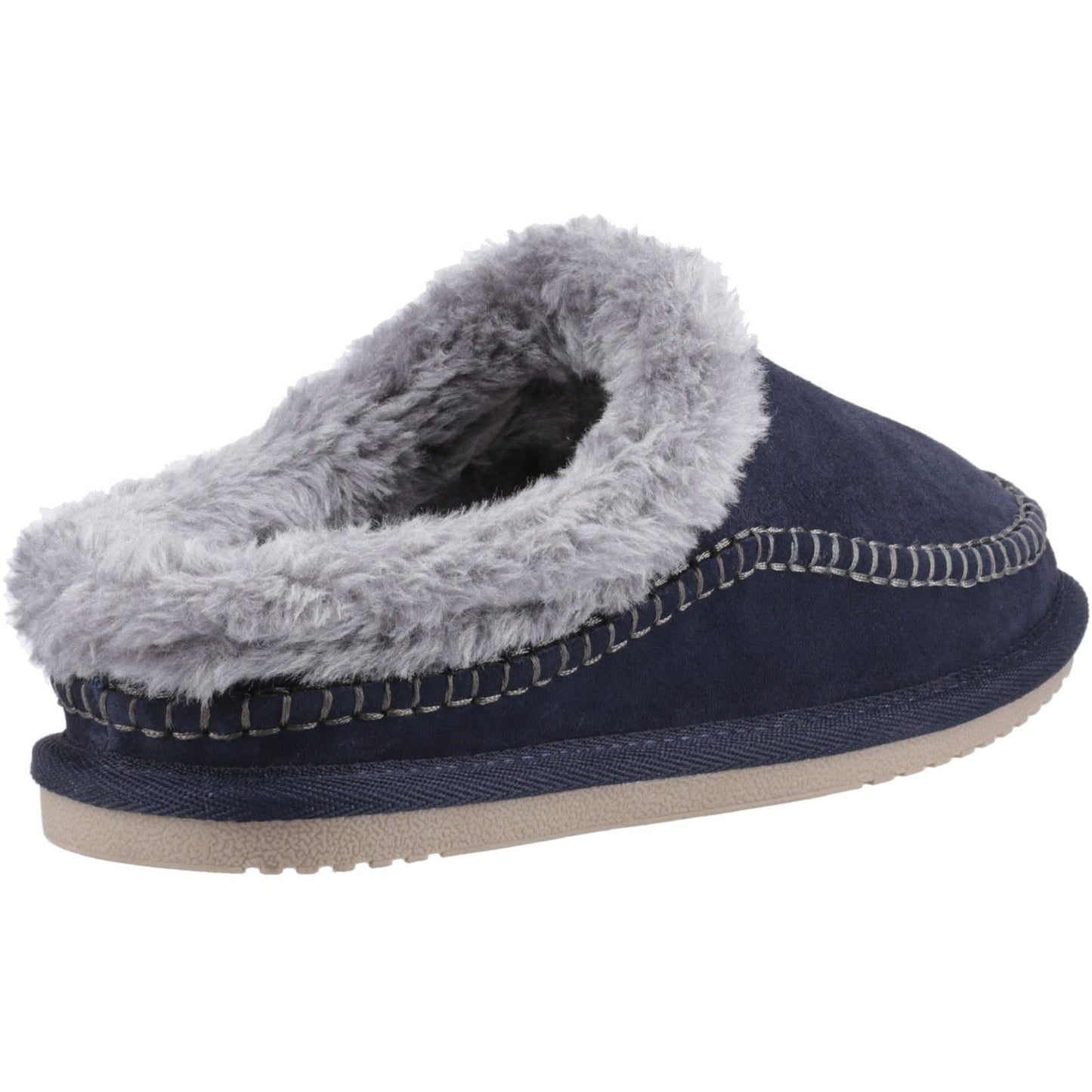 Hush Puppies Atticus Suede Men's Navy Slippers