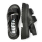 Buffalo Pluto Ari Women's Black Sandals