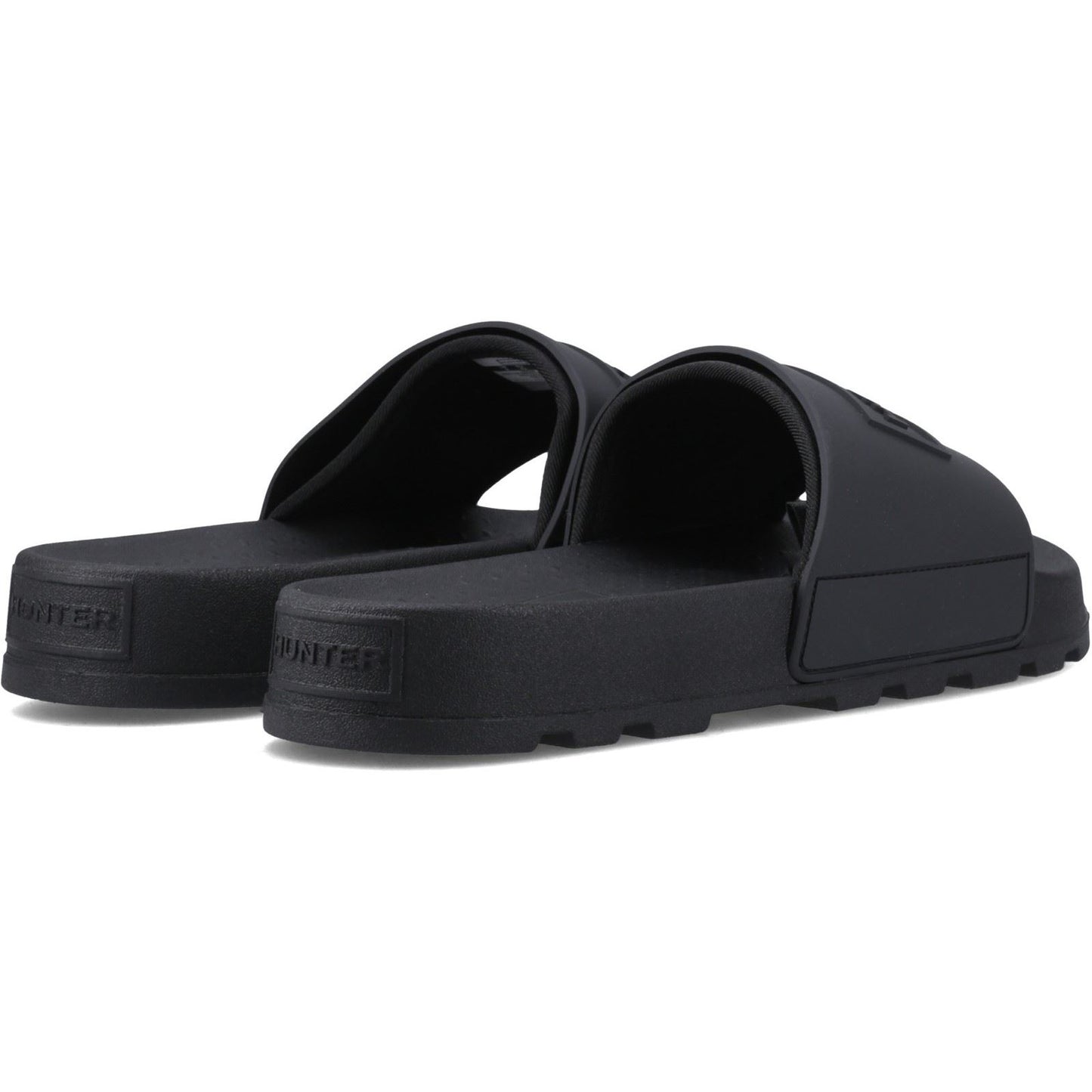 Hunter Core Embossed Slider Polyester Black Slides