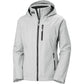 Helly Hansen Sport Women's Crew Hooded Midlayer Sailing Jacket 2.1 in Grey Fog