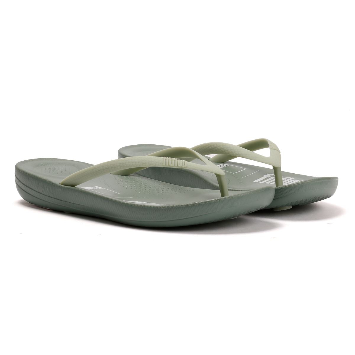 FitFlop X Pantone Iqushion Women's Iceberg Green Flip Flops