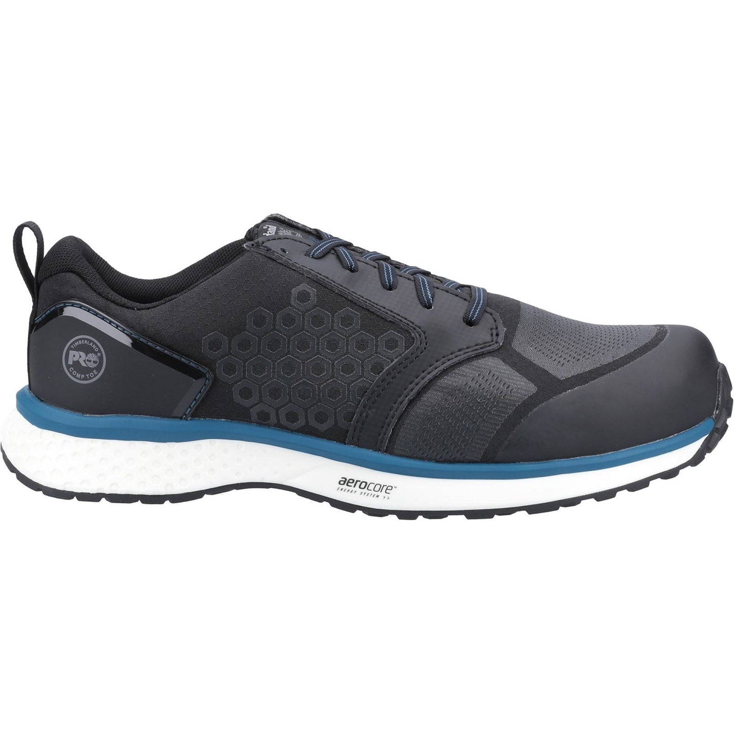 Timberland Pro Men's Reaxion Composite Safety Trainer in Black/Blue